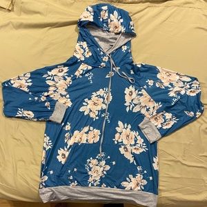 Light weight Floral hoodie